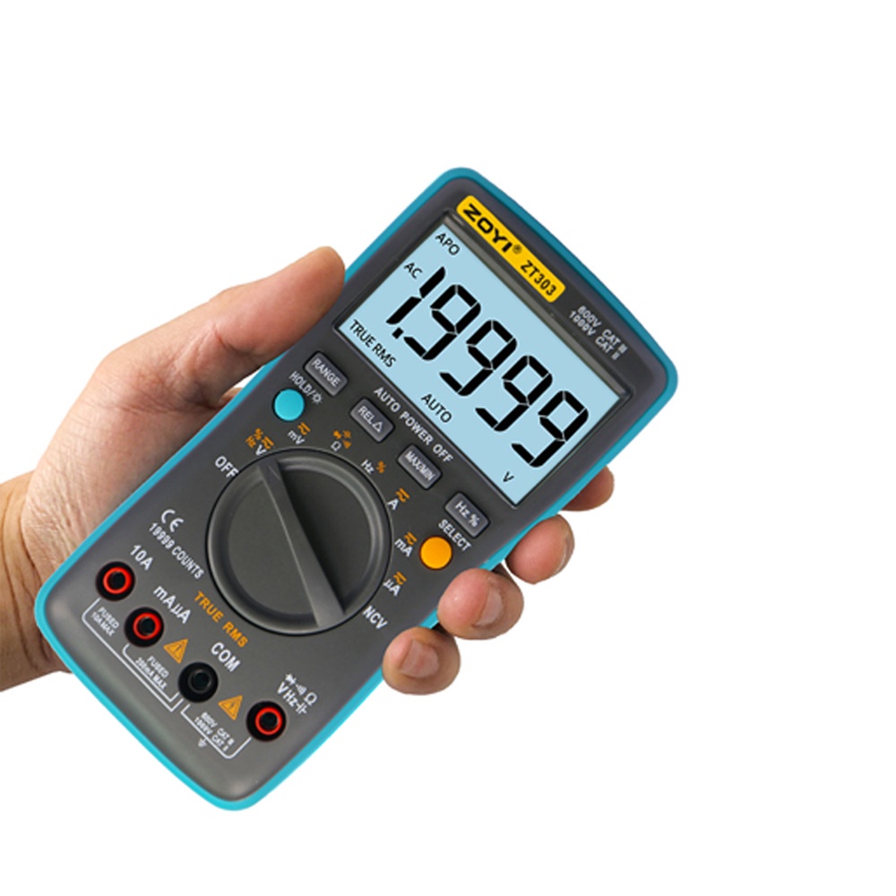 Đồng hồ đo điện vạn năng kỹ thuật số Zoyi ZT-303 - Hàng Chính Hãng - Bảo Hành 12 Tháng