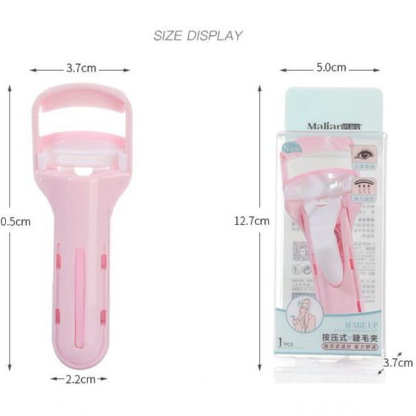 Kẹp mi cong 3D Sweet mint bằng nhựa đầu vuông chuyên dụng