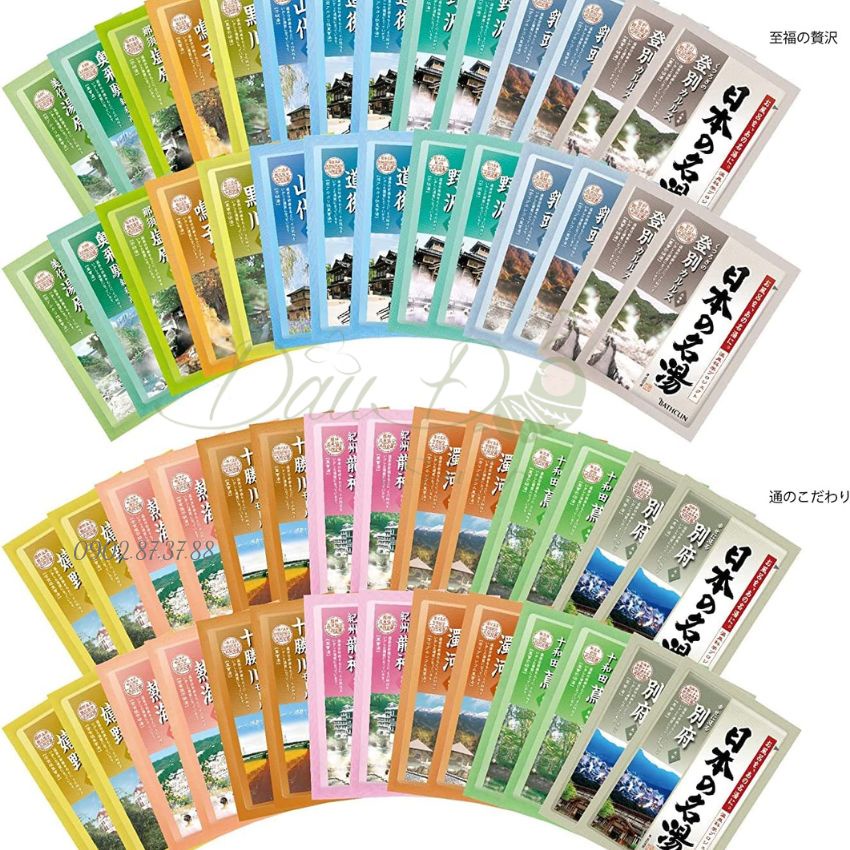 Muối tắm ngâm bồn Onsen cao cấp Luxury Bathclin 30g/gói - Hàng nội địa Nhật