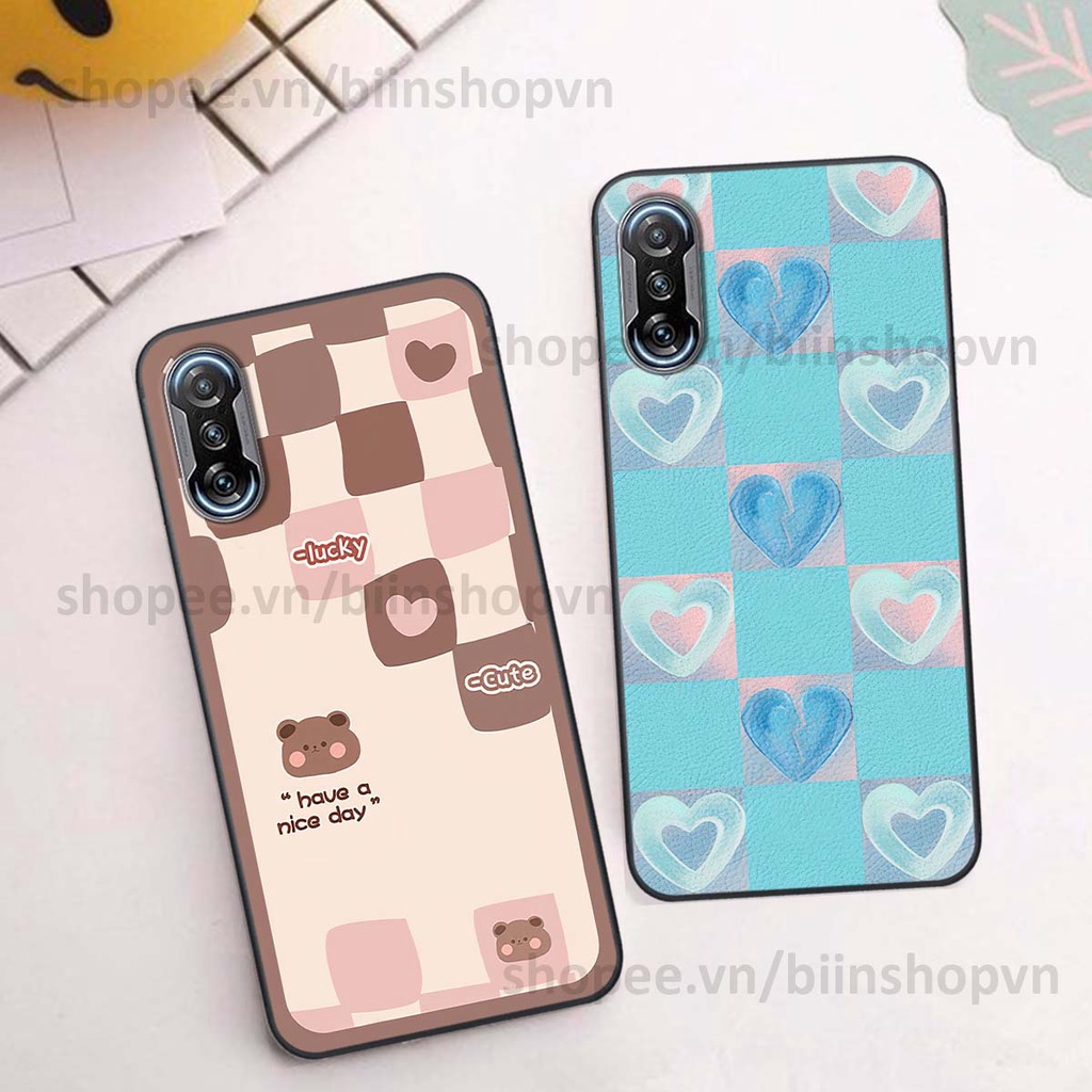 Ốp Xiaomi Redmi K40 / Redmi K40 Pro caro trái tim nhiều màu sắc, đầy cá tính, khẳng định phong cách