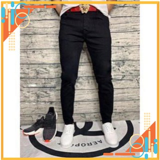 Quần jeans nam co giãn rách gối cá tính, 2 màu, quần jean nam cao cấp Shopnguyenhanh Xịn
