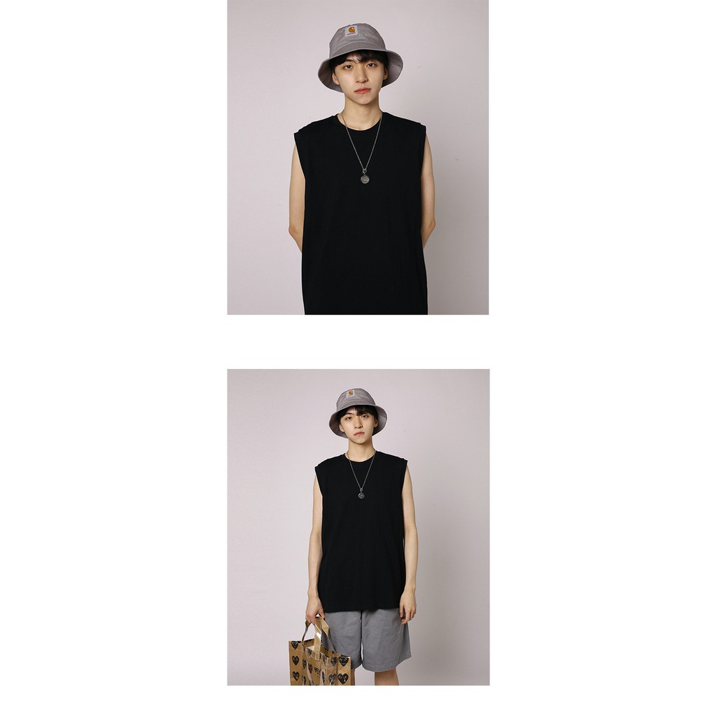 [ÁO TANKTOP CÓ TÚI] Áo thun sát nách unisex form rộng Áo tanktop ulzzang phong cách Hàn Quốc