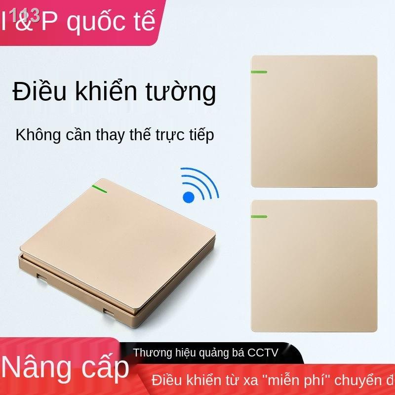 [bán chạy]Công tắc điều khiển từ xa, bảng đèn thông minh xa không dây, bộ cần kép 220v gia đình, nhãn dán miễn phí