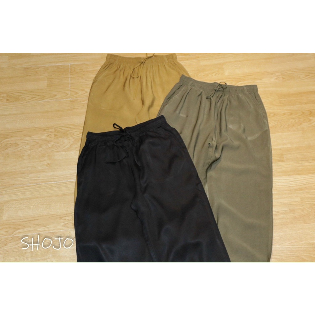 QUẦN BAGGY LƯNG THUN CHÂN BO THUN SHOJO