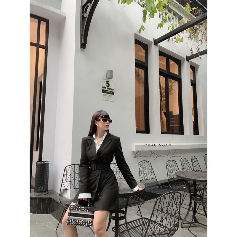 (VIDEO THAT)Set Vest kèm Sơmi + Đai eo Hot Trend/ CO SAN