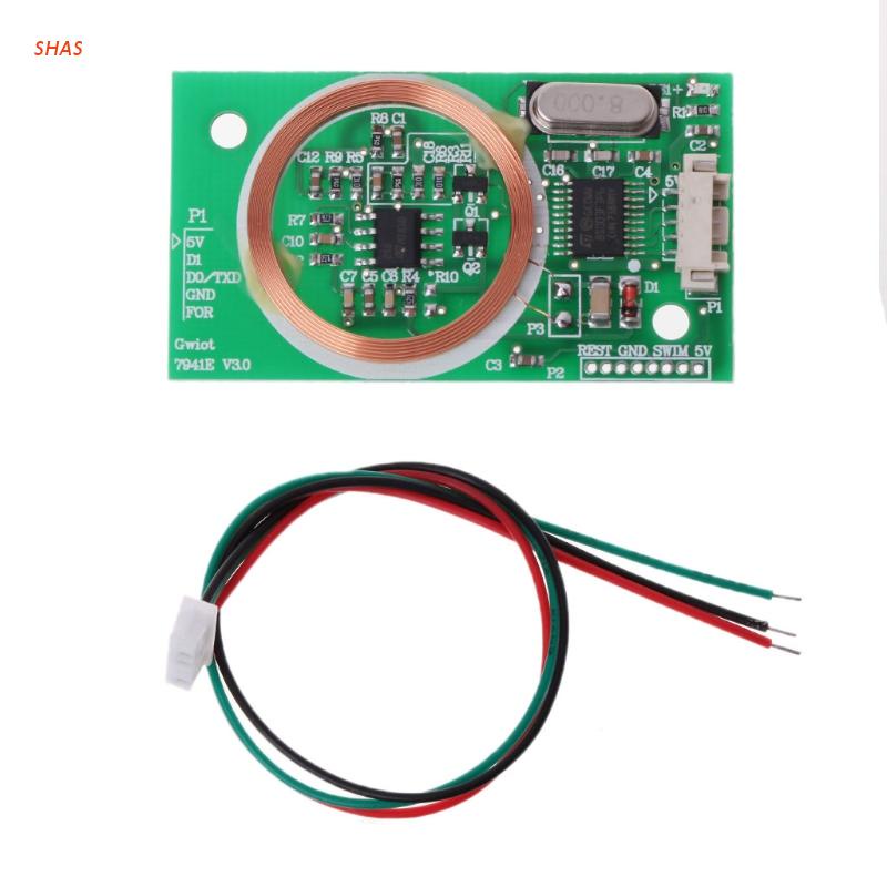 Mô đun đọc sách không dây EM4100 8CM RFID UART 3Pin 125KHz DC 5V