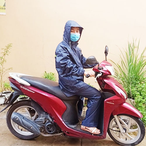 Áo Mưa Bộ Cao Cấp Có Phản Quang ⚡ Loại Vải Dù Cực Dày Chống Thấm Tốt, Đủ Size, Có Lựa Chọn Màu Sắc