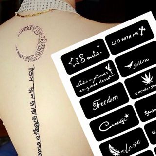 [GIẢM GIÁ SỐC]Xăm henna, xăm tạm thời chống nước [TẶNG KÈM 2 KHUÔN VẼ]