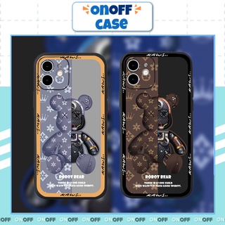 Ốp Lưng Iphone Cạnh Vuông  Hình Kaw Viền Đen + Vàng , BVC Cho Iphone6/6s/7/8/7plus/8plus/6plus/6splus/11/11pro//11prom