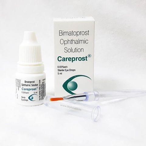 Gel Dưỡng mi, dưỡng lông mày Bimatoprost Careprost Ấn Độ 5ml