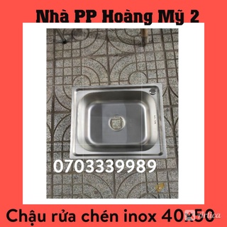 Chậu rửa chén bát Inox, KT 4050 và 4560 Kèm bộ xã