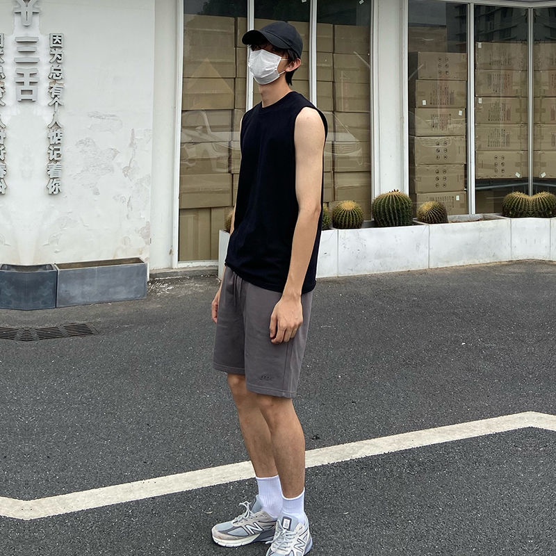 Bán Chạy!Áo Thun Không Tay 100% Cotton Màu Sắc Thời Trang Mùa Hè Cho Nam