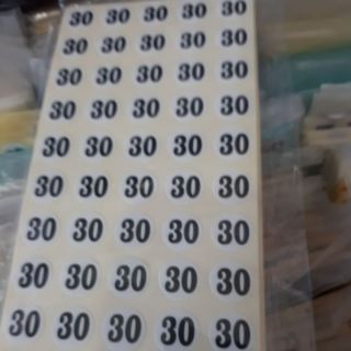 500 số Decal dán size