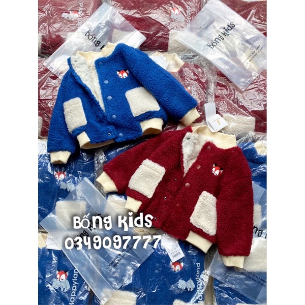 Áo Bomber Bé Trai &amp; Bé Gái Lông Cừu HappyLand