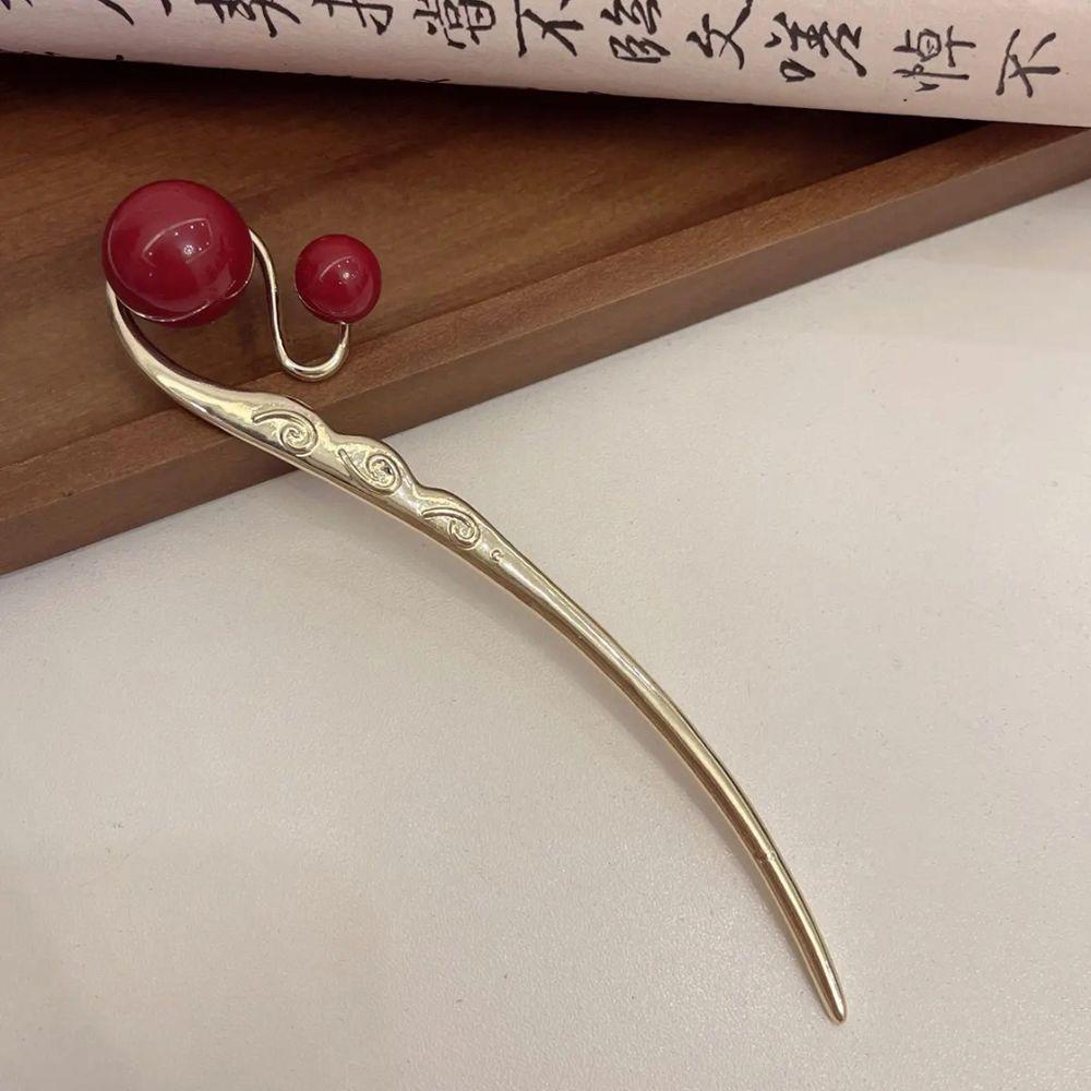 Trâm Cài Tóc Hợp Kim Đính Ngọc Trai Phong Cách Trung Hoa Cổ Điển Cho Nữ