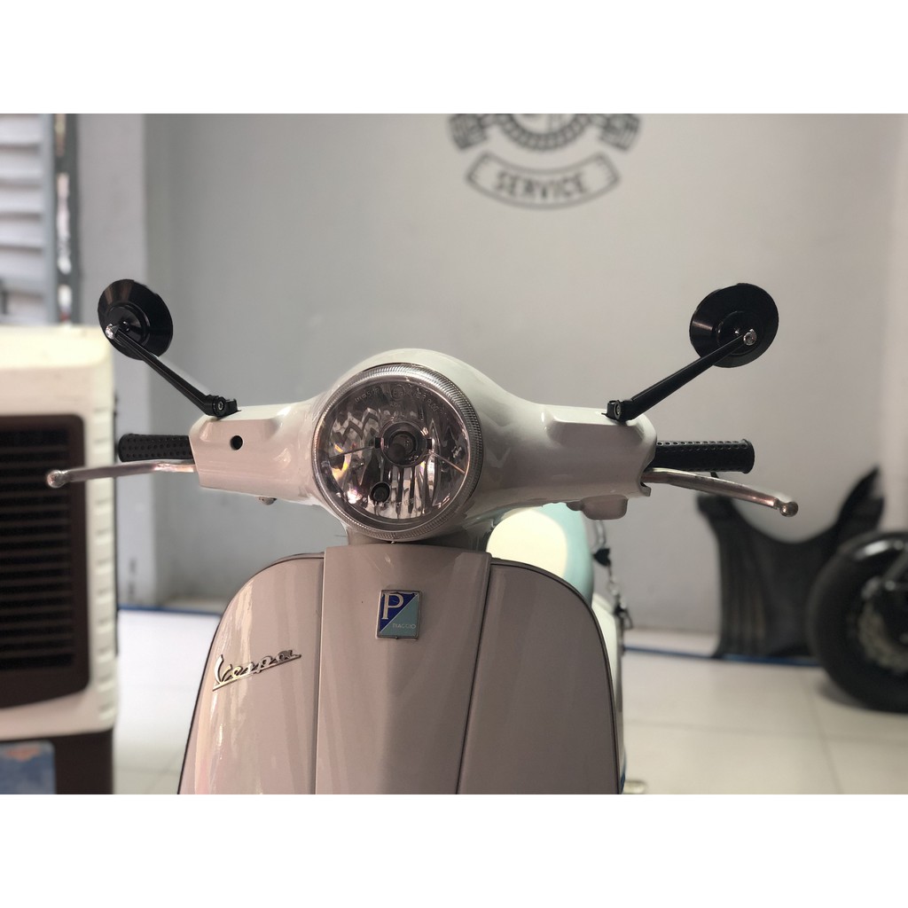 Gương tròn xe máy Vespa tròn Rizoma, SH Mode, Lead, xe côn