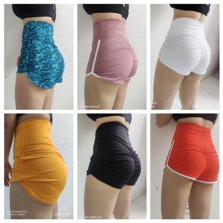 Quần đùi tập gym chun mông lưng cao nữ