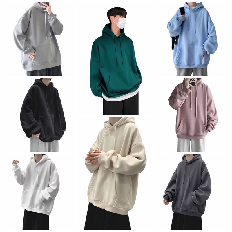 ÁO HOODIE BASIC ( loại 1-có lót bông)