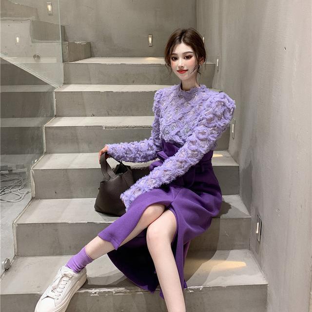Set áo váy lưng cao thời trang cho nữ