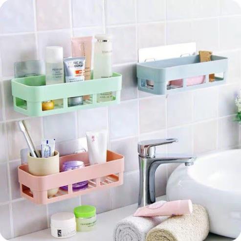 Kệ dán tường nhà tắm hình chữ nhật - kệ dán tường đa năng