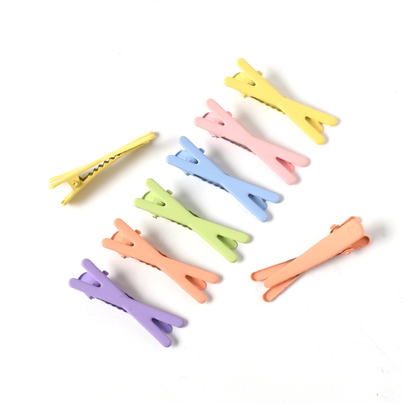 Kẹp Tóc Kim Loại Cao Su Phong Cách Hàn Quốc 4.5cm