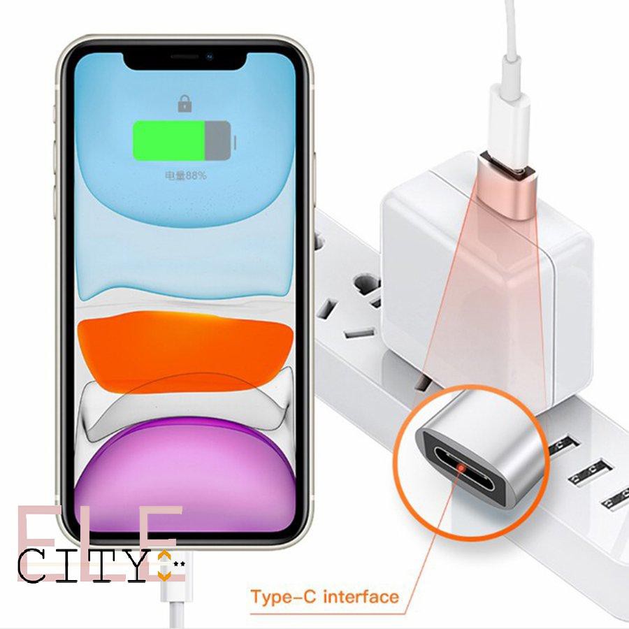 Set 2 Đầu Chuyển Đổi Từ Giác Cắm Type-C Sang Cổng Usb