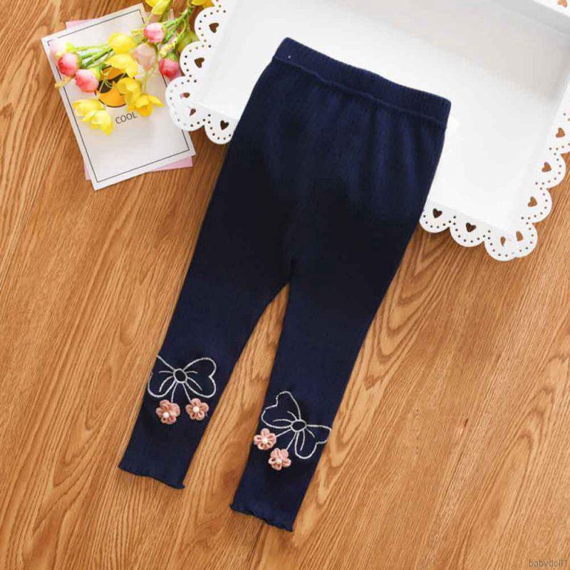 Quần legging thắt nơ dễ thương cho bé gái