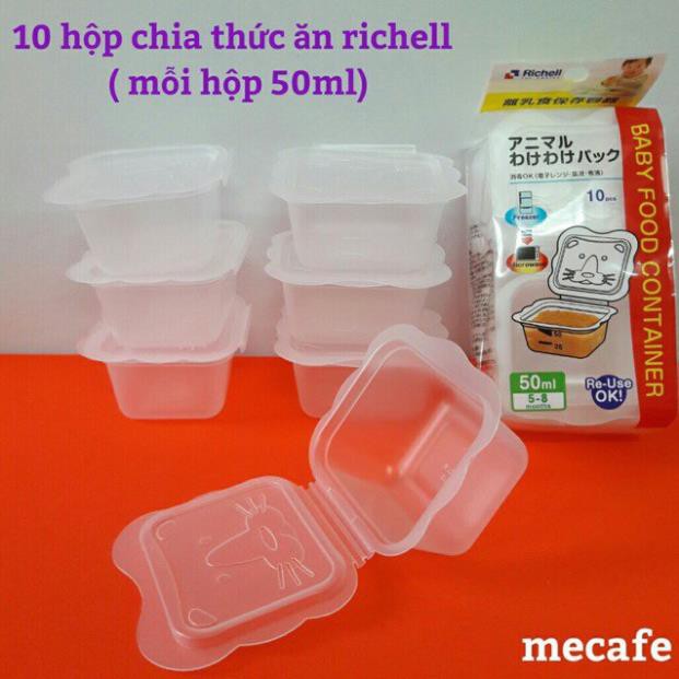 Bộ chia thức ăn dặm Richell Nhật cho bé