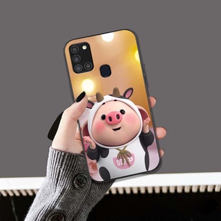 Ốp lưng điện thoại Samsung A21s lợn hồng cute mẫu mới nhất