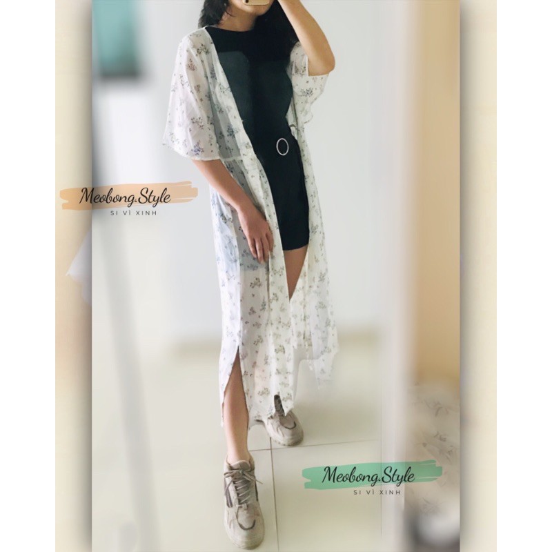 KHOÁC KIMONO VOAN FORM DÀI