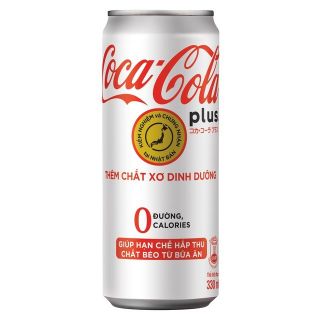( DEAL HOT độc quyền). 1 lon coca Plus 330ml nước giải khát của công ty coca. Mua 6 lon tặng thêm một chai trà chanh xả