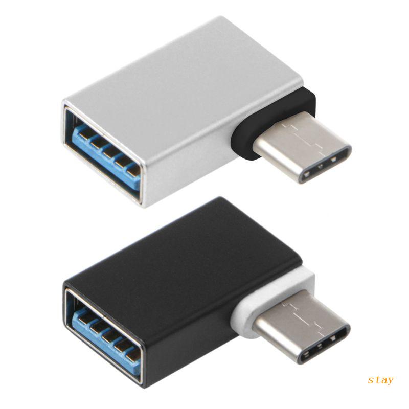 Ở Lại 90 Bền° Đầu Chuyển Đổi OTG Type C Sang USB 3.0 Cho Macbook Android Điện Thoại