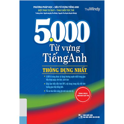 Sách 5000 Từ Vựng Tiếng Anh Thông Dụng Nhất (Tái bản năm 2020)