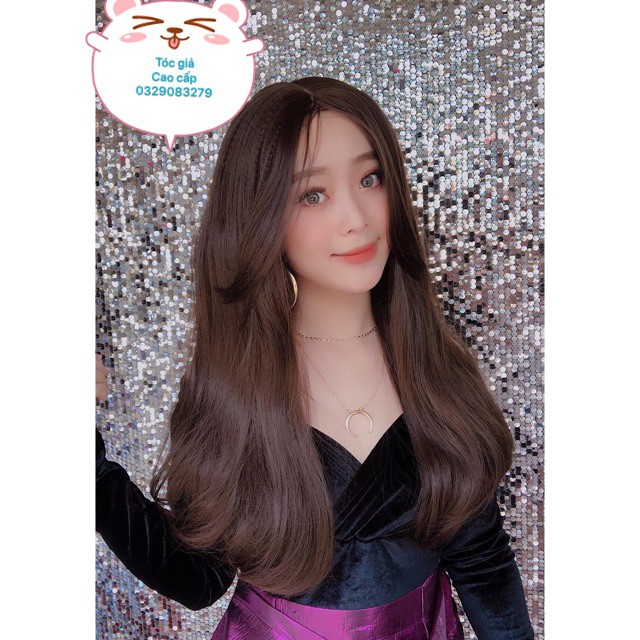Tóc giá nguyên đầu xoăn 2 mái❤️ - nhuộm màu omber