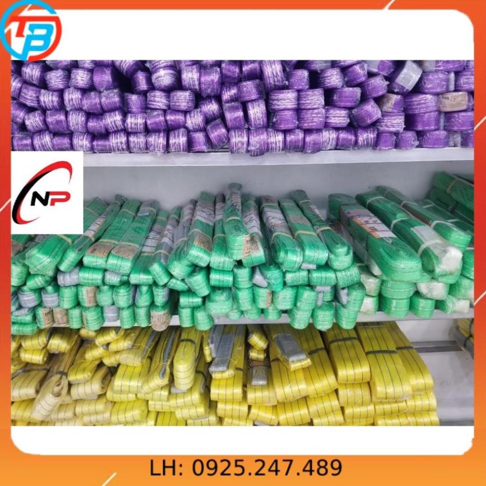 Dây bẹ cẩu hàng 3 Tấn bản rộng 75mm.kích thước dài 4 mét  5 mét 6 mét.kimkhinhatphat