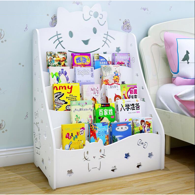 (Khắc tên free) Kệ sách Kitty đựng đồ đa năng (size bé)
