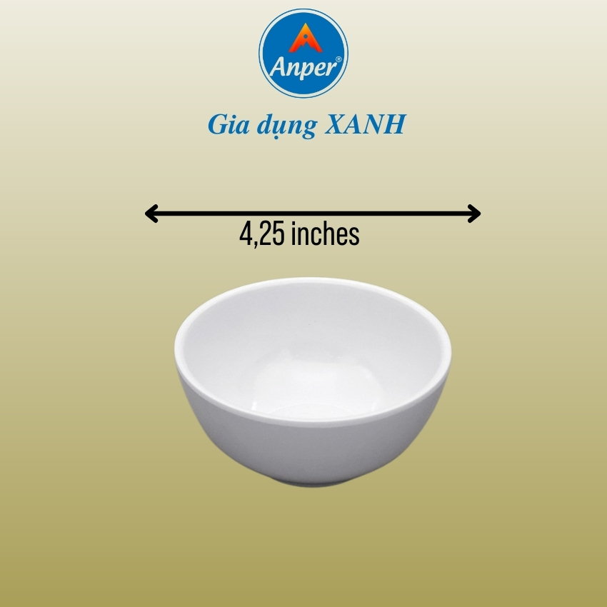 Bát Ăn Cơm Sứ Trắng Dày (11.5cm) Phong Cách Nhật Hàn , Chén Ăn Cơm An Toàn Sang Trọng Cao Cấp.