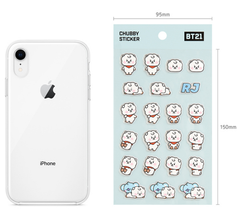 B153 MONOPOLY X BT21 BABY CHUBBY  STICKERS CUTE 100% official BT21 BTS original authentic