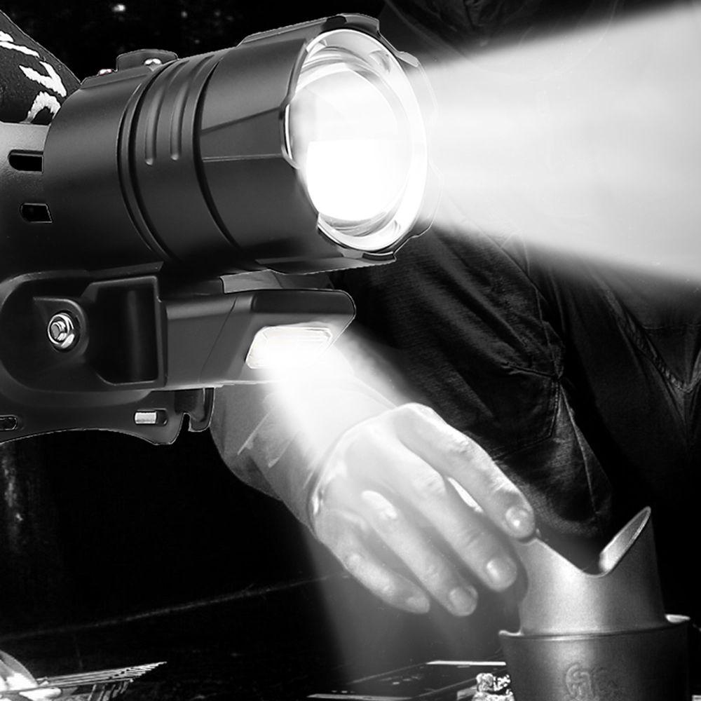 Đèn Pin Đội Đầu Mạnh Mẽ Dùng Cắm Trại Leo Núi