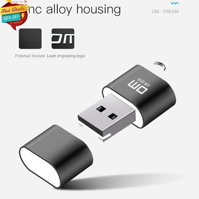 Đầu Đọc Thẻ Nhớ TF Mini Tốc Độ Cao Bằng Kim Loại