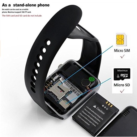 đồng hồ smart watch apple a1 đen mới kết nối bluetooth nghe gọi như đồng hồ thông minh