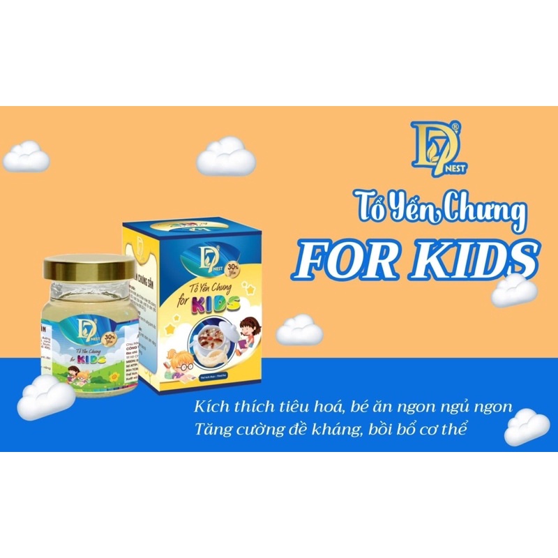 2 hủ yến sào D7 nest 30% cho bé - kidnest