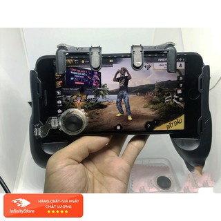 [Hàng Chất lượng] Tay cầm chơi game + bộ 2 nút dịch chuyển chơi Liên Quân và PUPG
