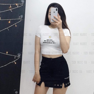 Áo croptop body thêu ( kèm ảnh thật )