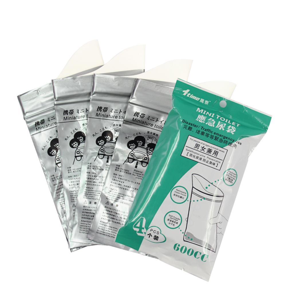 Bộ 4 Túi Đi Vệ Sinh Khẩn Cấp Cho Người Già
