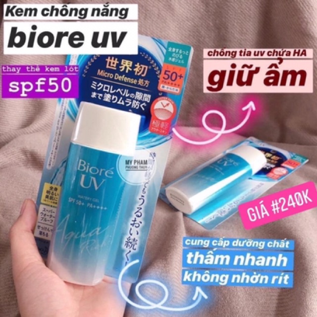 Kem chống nắng Biore UV Aqua Rich