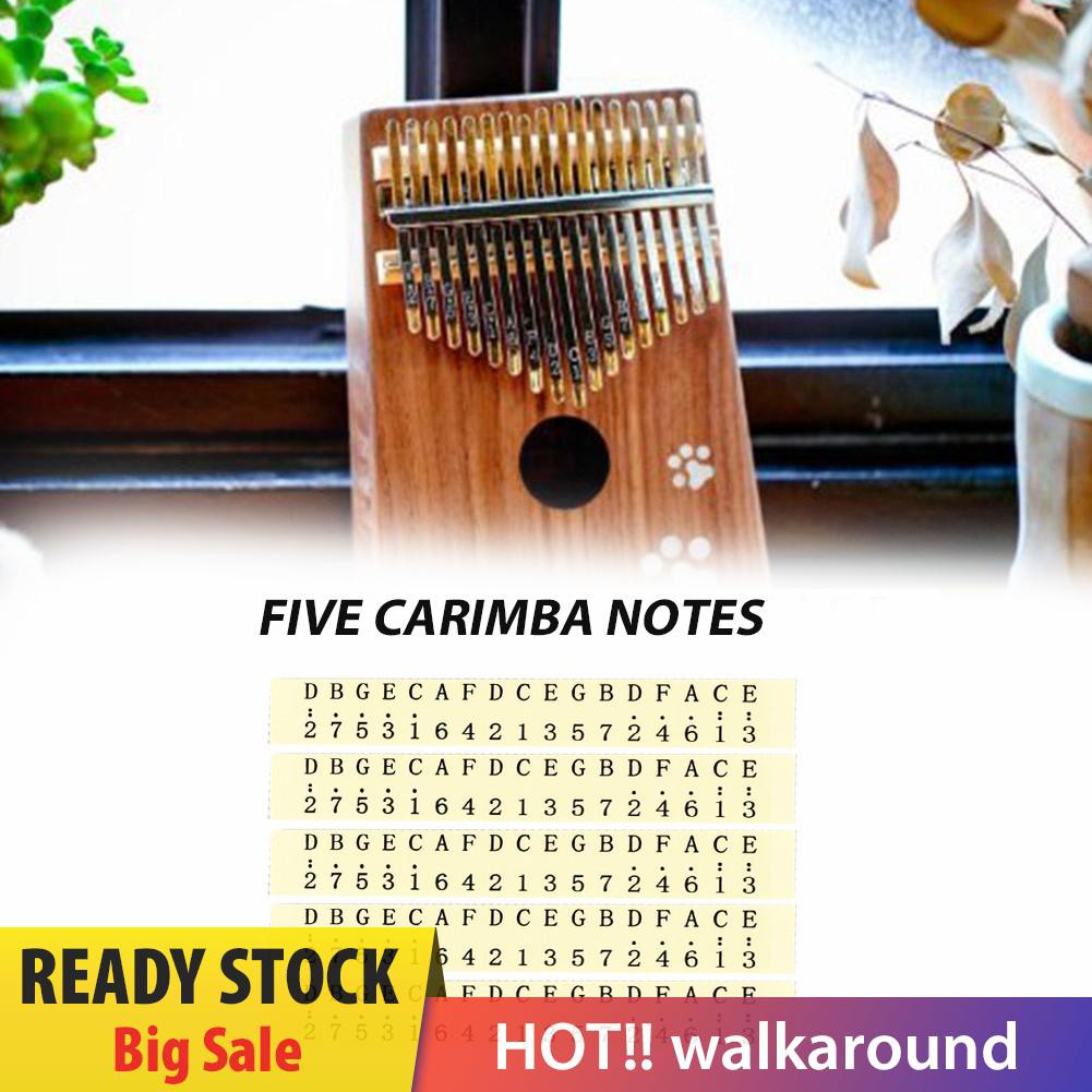 Bộ 5 Miếng Dán Trang Trí Đàn Kalimba