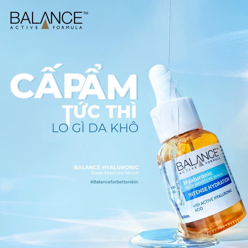 Serum Dưỡng Ẩm Làm Chậm Lão Hóa Balance Active Formula Hyaluronic Deep Moisturizing 30ml