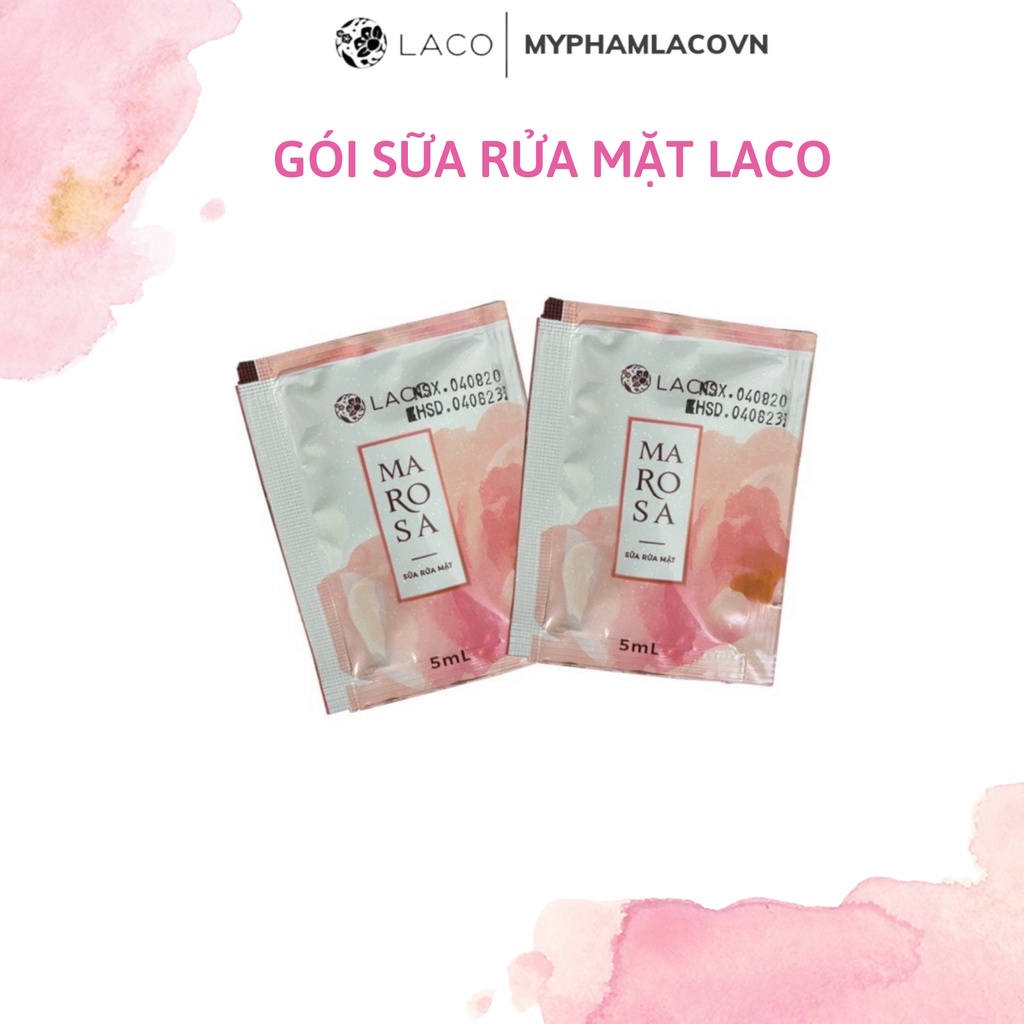 Gói Sữa Rửa Mặt Marosa LACO, gói sữa rửa mặt du lịch | Linh Spa