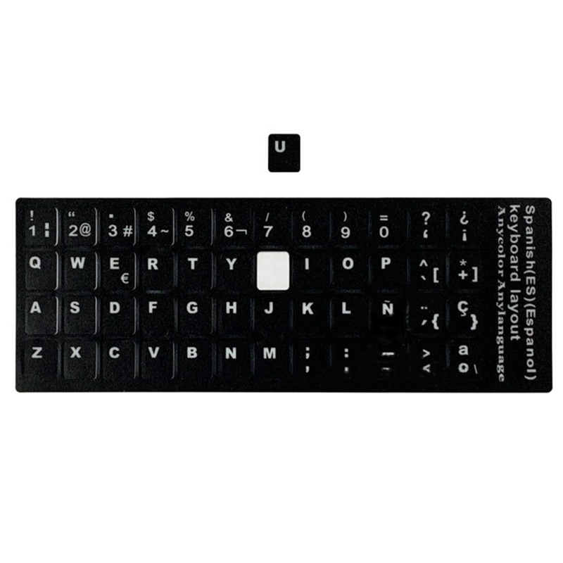 Miếng Dán PVC Bảo Vệ Bàn Phím Ngôn Ngữ Tiếng Tây Ban Nha Cho PC Laptop